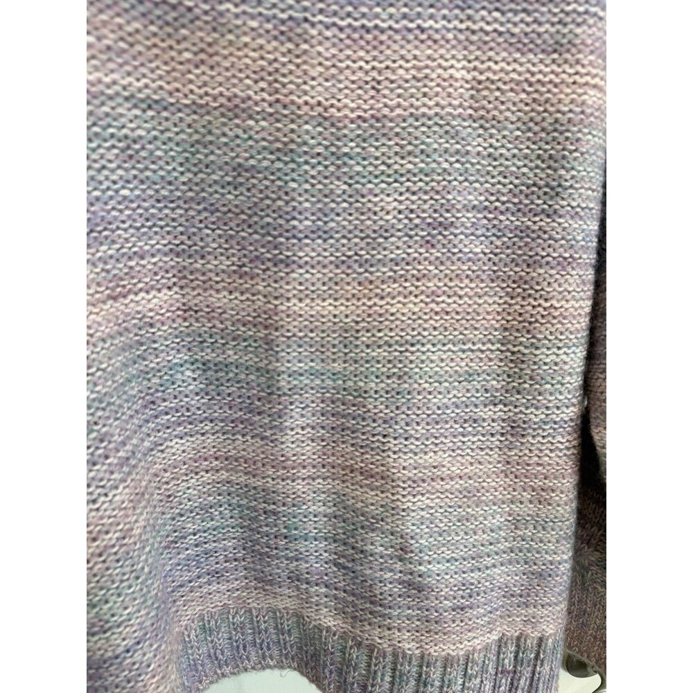 Maeve Anthropologie Rachel Textured Knit Mock Neck Sweater Lavender Women Medium - Picture 7 of 8